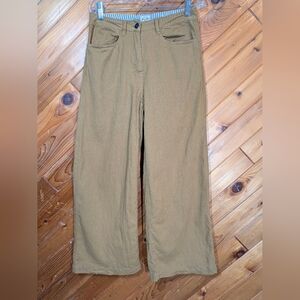 Bridge & Burn Tan Wide-Leg Pants Size 25